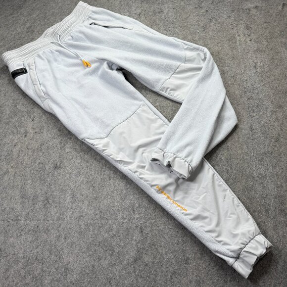Under Armour UA Rush Fleece Loose Pants Men L Gray Overlays Tapered 30" 1366179 - Picture 1 of 16